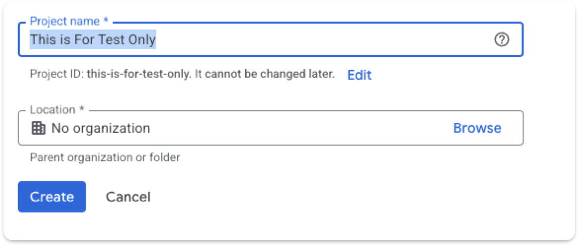 Google Cloud OAuth client credentials setup